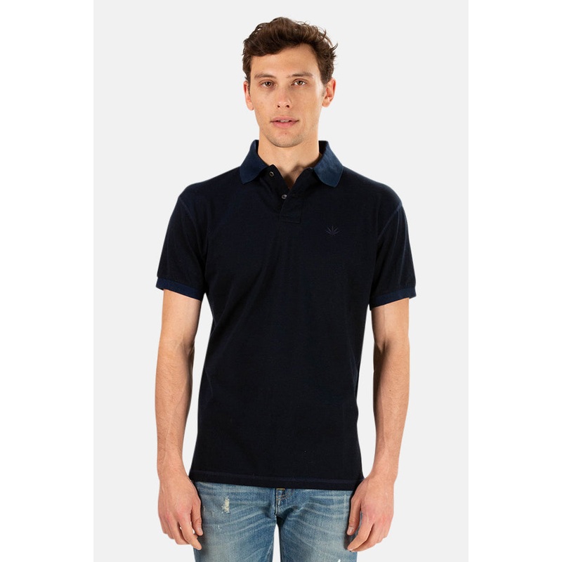 Leaf Polo Navy|S|M|L|XL|XXL