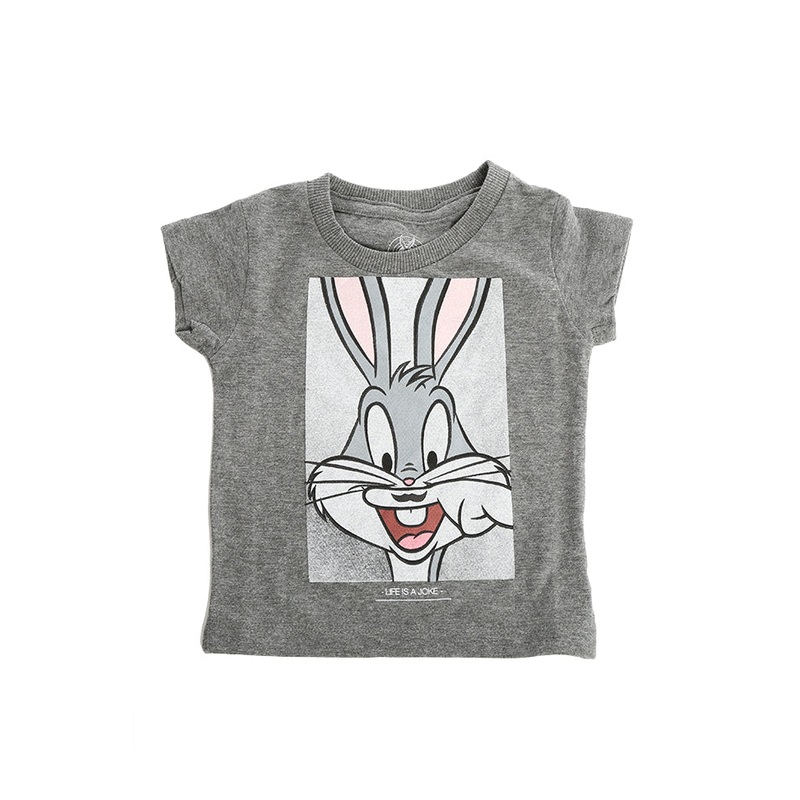 Little Eleven Paris Charcoal Bugs Bunny Tee