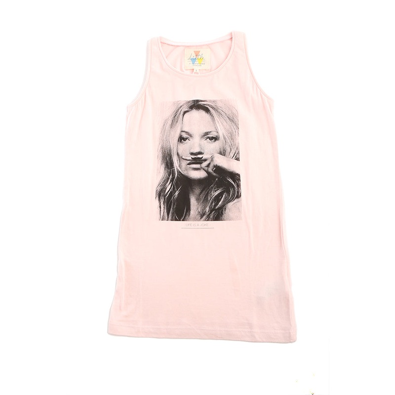 Little Eleven Paris Pink Kate Moss Tank Dress
