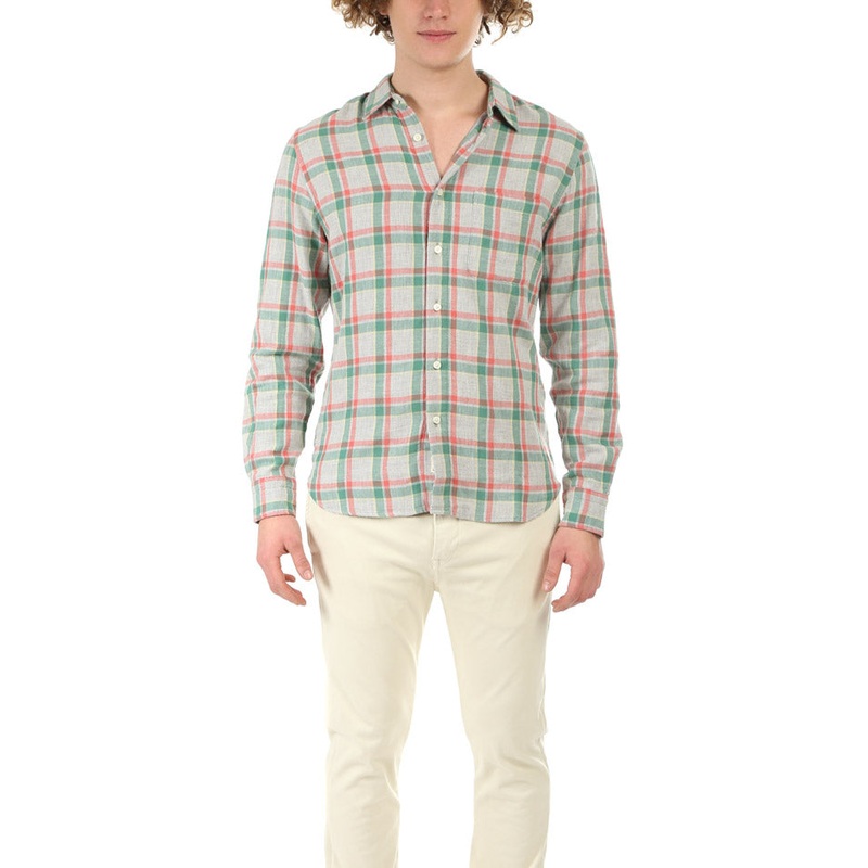 The Ripper Organic Cotton Shirt Green Plaid
