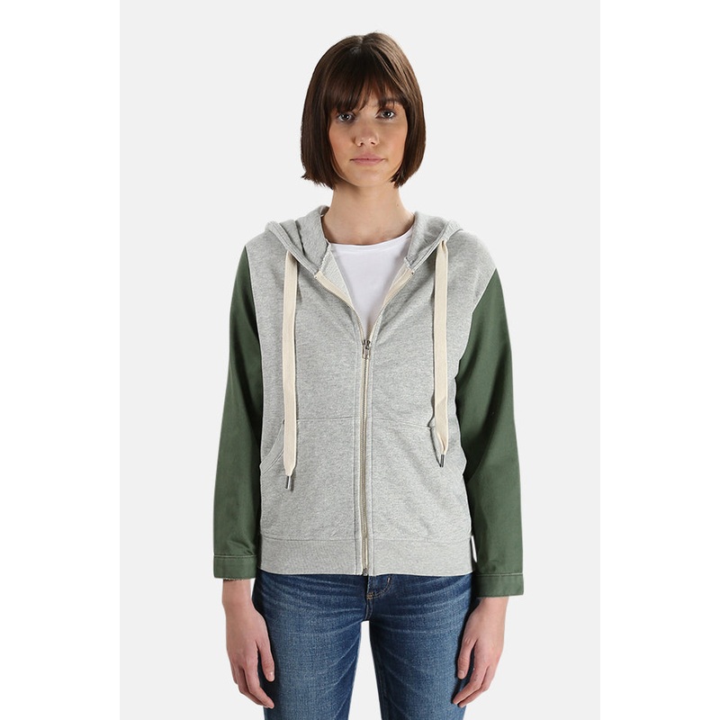 Gretchen Zip Up Hoodie Heather Grey