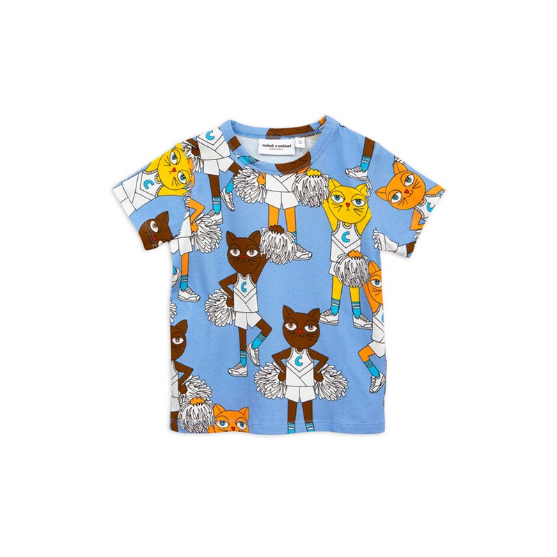 Mini Rodini Cheer Cats Tee|104-110|116-122|128-134|140-146|80-86|92-98