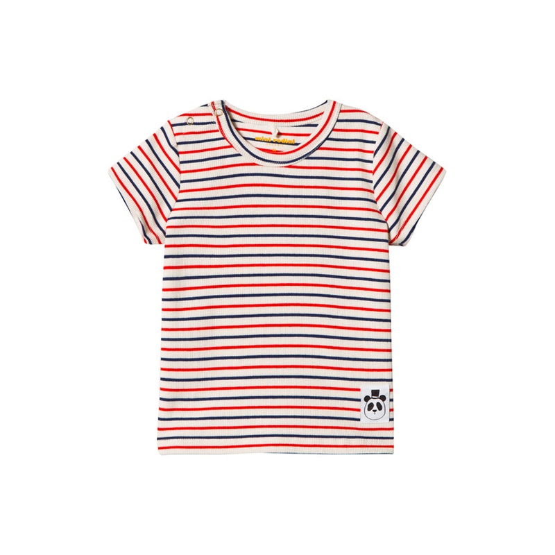 Mini Rodini Stripe Rib Tee|104/110|116-122|128/134|140/146|92/98