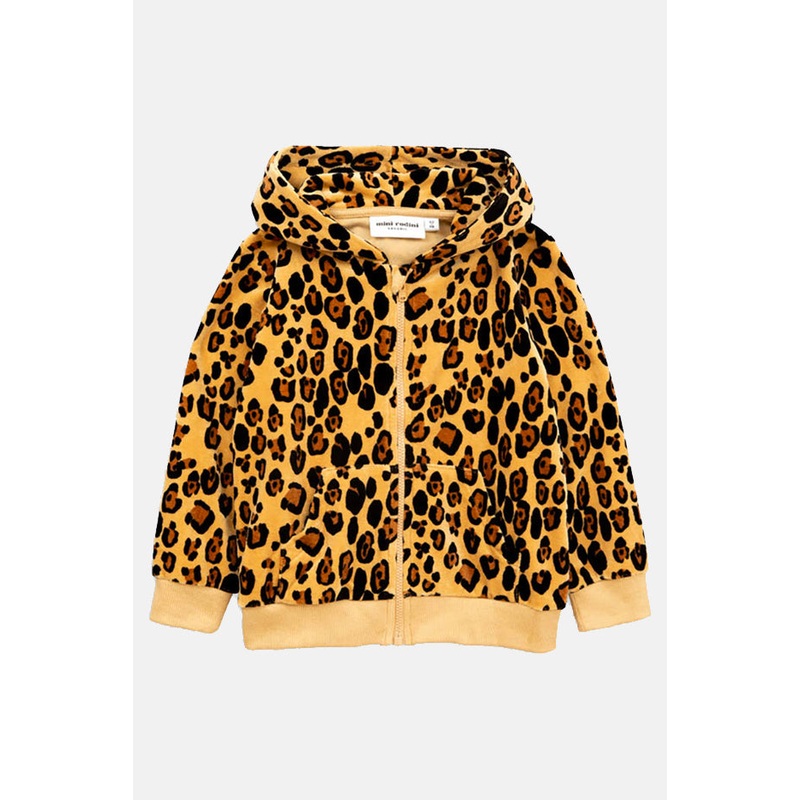 Mini Rodini Velour Leopard Hoodie