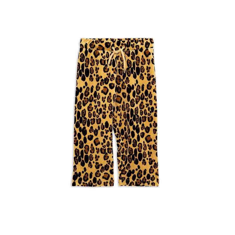 Mini Rodini Velour Leopard Sweatpants