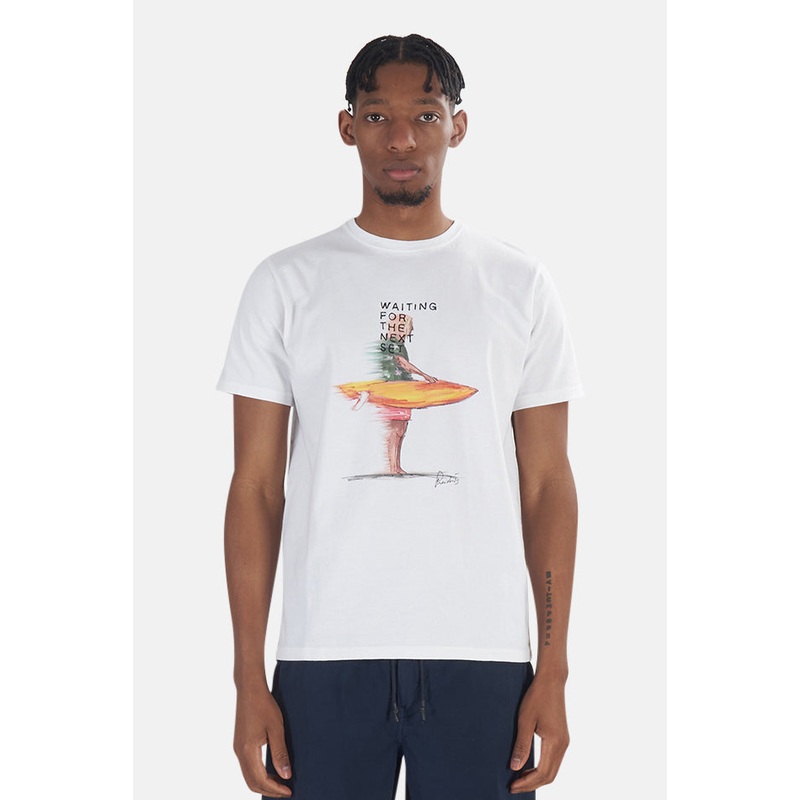 Next Set Surf Tee White|S|M|L|XL|XXL