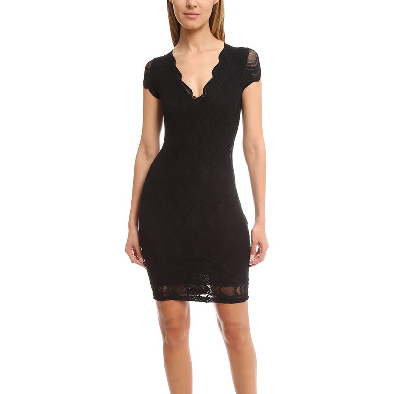 Nightcap Victorian Deep V Pencil Dress