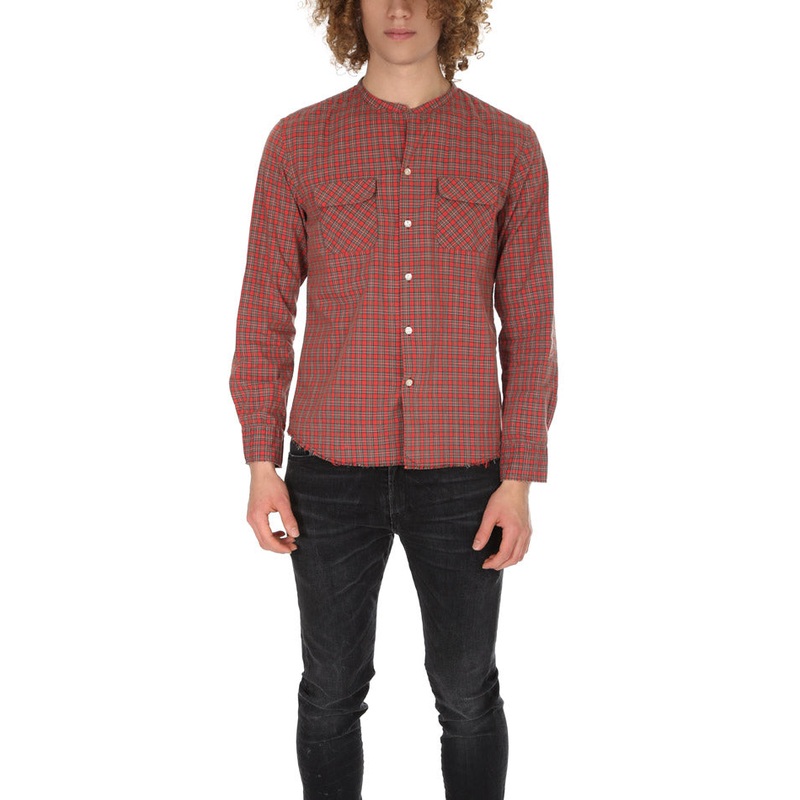Onestroke Check Stand Collar Shirt