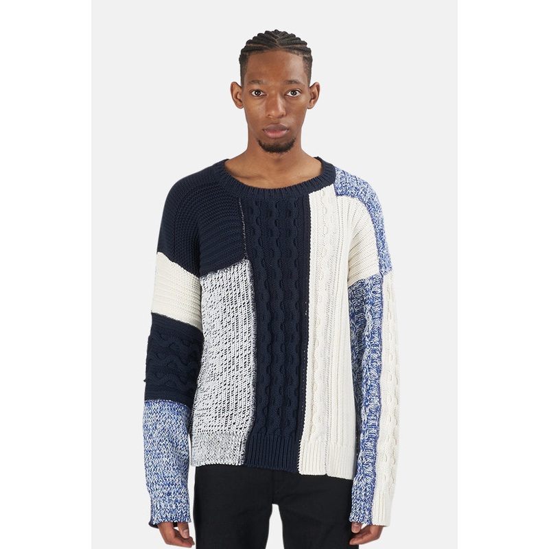Pierre Balmain Knit Patchwork Sweater