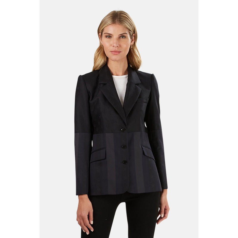 Skull Blazer Black/Regimental Stripe