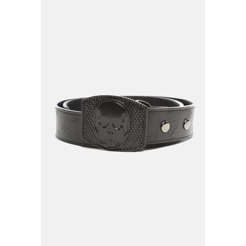 Skull Buckle Belt Black|28|29|30|31|32|33|34|35|36|38|40