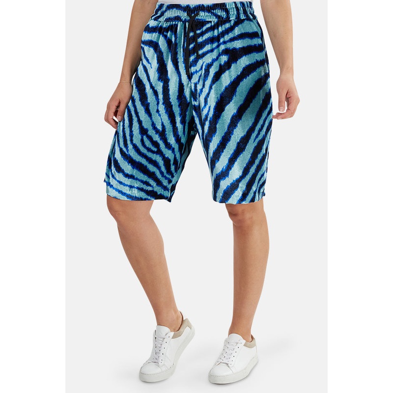 Baggy Short Teal Zebra|XS|S|M|L