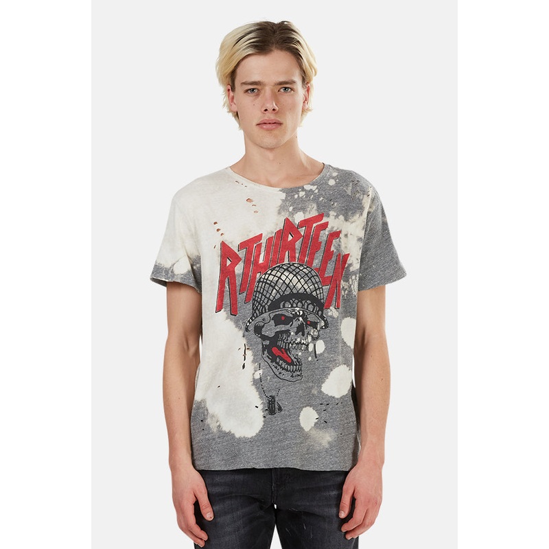 Battle Punk Boy Tee Grey/Bleached