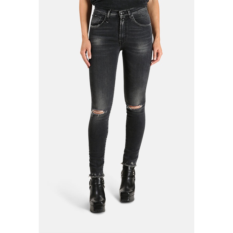 High Rise Skinny Jean Aiden Black