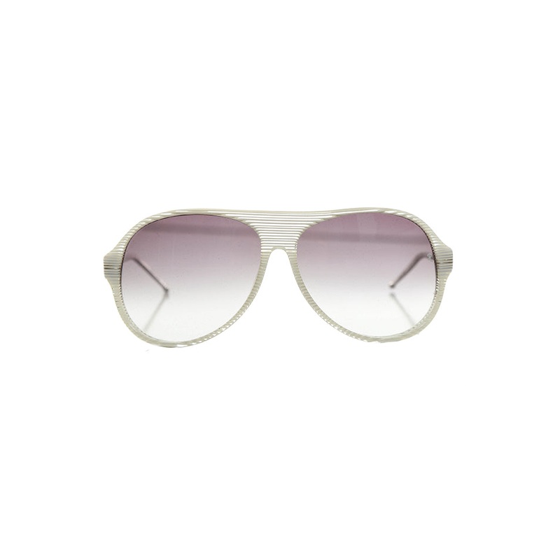 Raf Simons Glacier Stripe Aviator Sunglasses