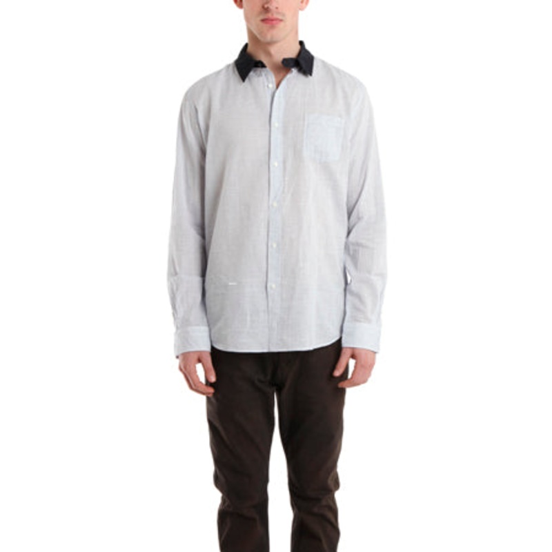 Robert Geller Contrast Collar Dress Shirt