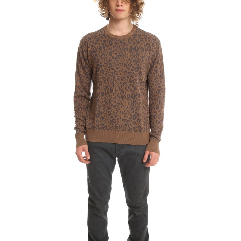 Robert Geller Leopard Jacquard Sweater