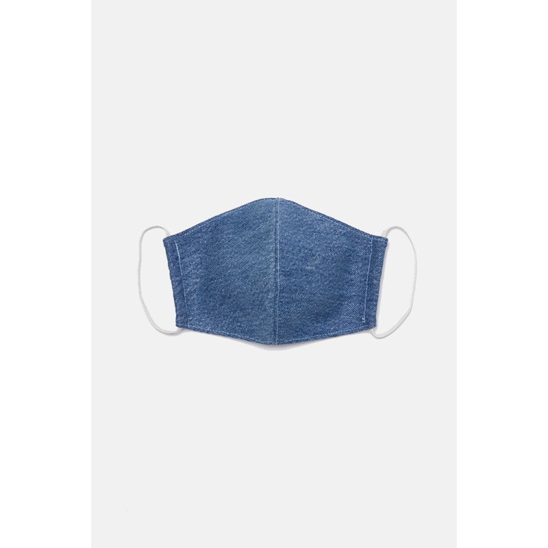 Upcycled Denim Mask Indigo|OS
