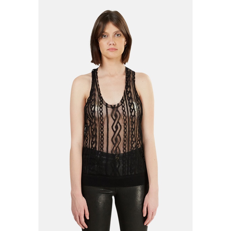 Alexander Wang Burnout Cable Tank Top