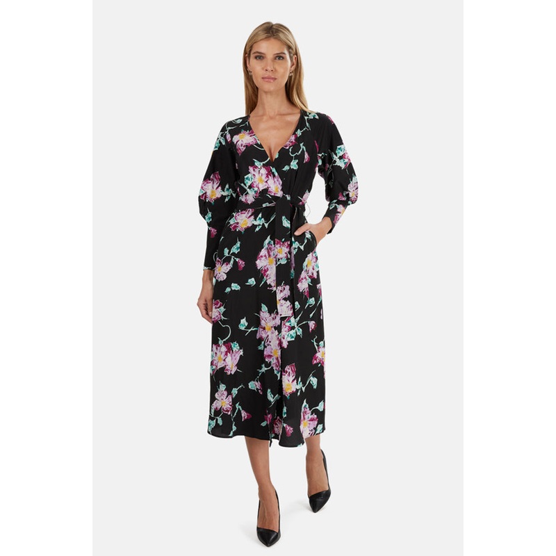 Quinn Dress Black/Purple|10|2|4|6|8|0