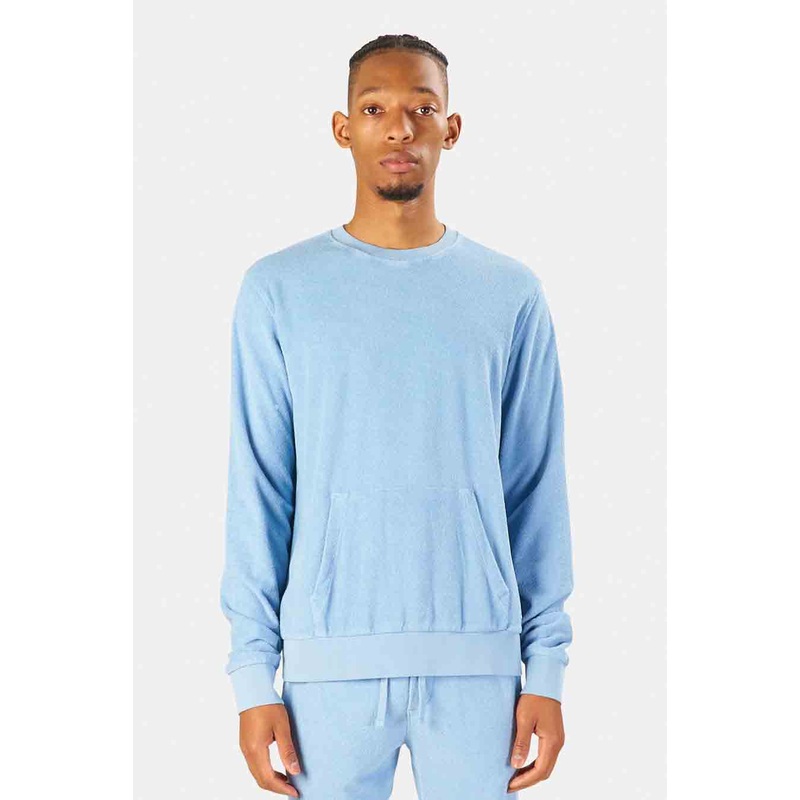 Terry Crewneck Blue|S|M|L|XL|XXL