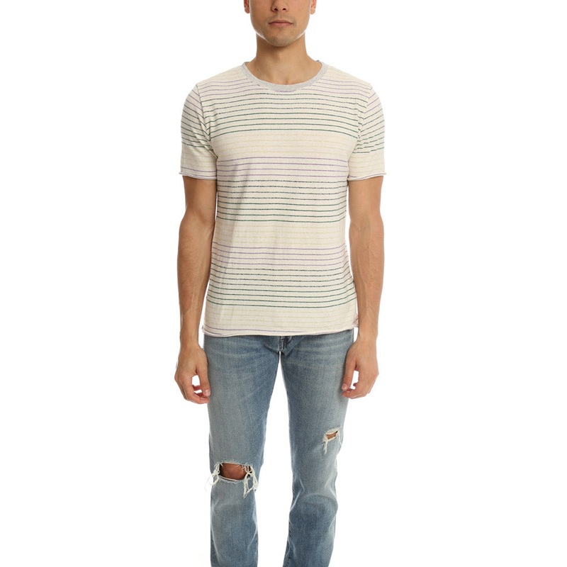 V::Room Loop Border Crewneck Tee