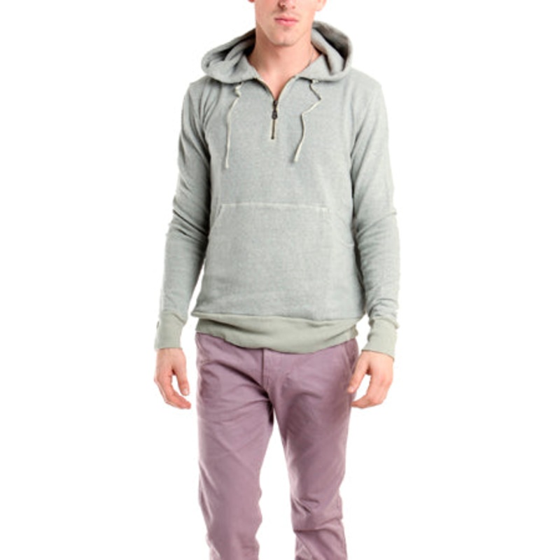 Via Spare Long Sleeve Half Zip Fleece in Khaki