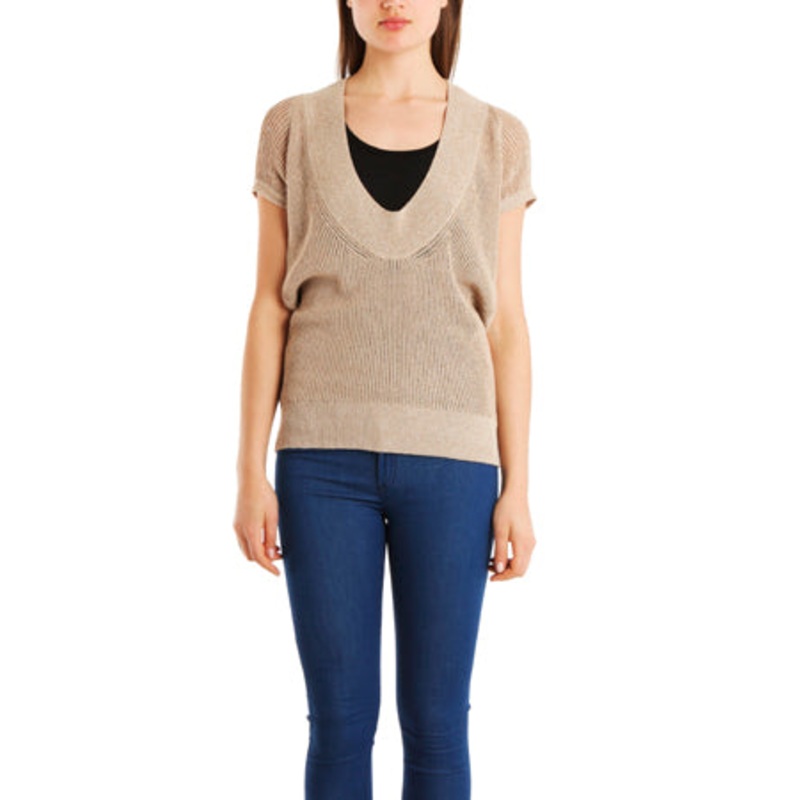 VPL Neo Low O Sweater in Taupe