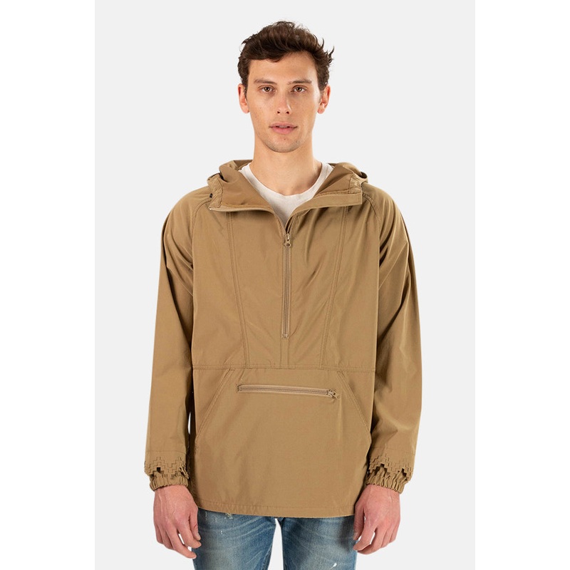Beige Remi Relief Nylon Anorak Jacket