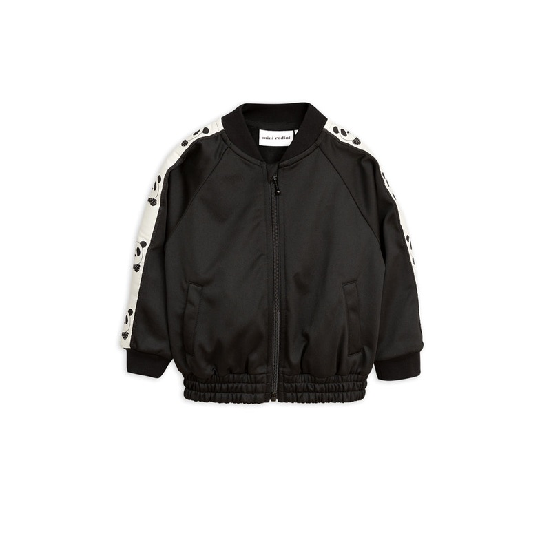 Black Mini Rodini Panda Track Jacket