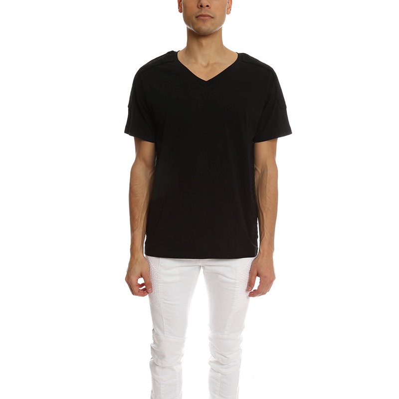 Black Pierre Balmain V Neck|36|38|40|42|44|46|48|50|52|54|56|58