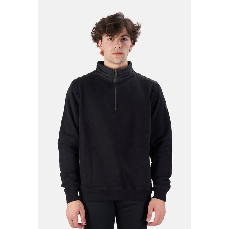 Jaxon Quarter Zip Pullover Black