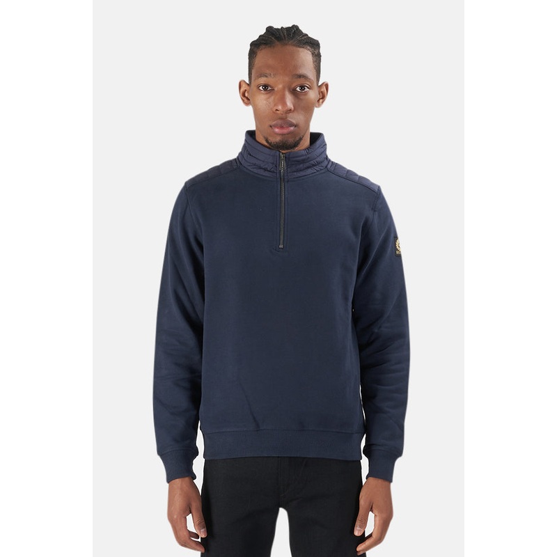 Jaxon Quarter Zip Pullover Navy