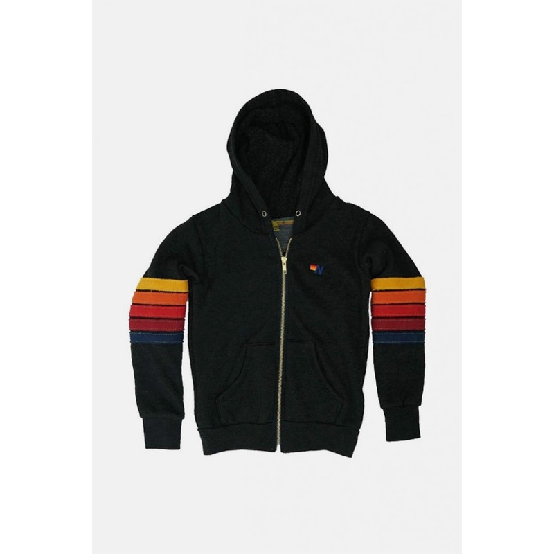Kids Venice Zip Hoodie Black|10|12|14|2|4|6|8