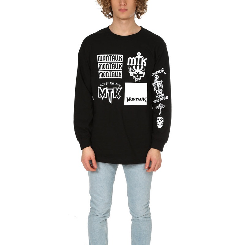Montauk Long Sleeve Tee Black|XXS|XS|S|M|L|XL|XXL|XXXL