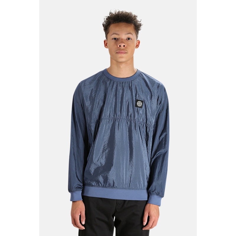 Nylon Metal Crewneck Avio Blue