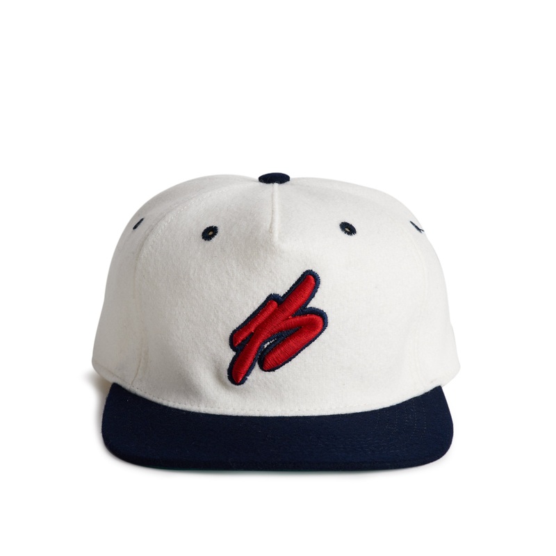 B Logo Wool Snapback Ivory|OS