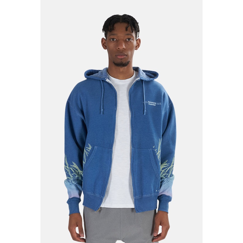 Beach Gradient Hamptons Hoodie Heather Blue