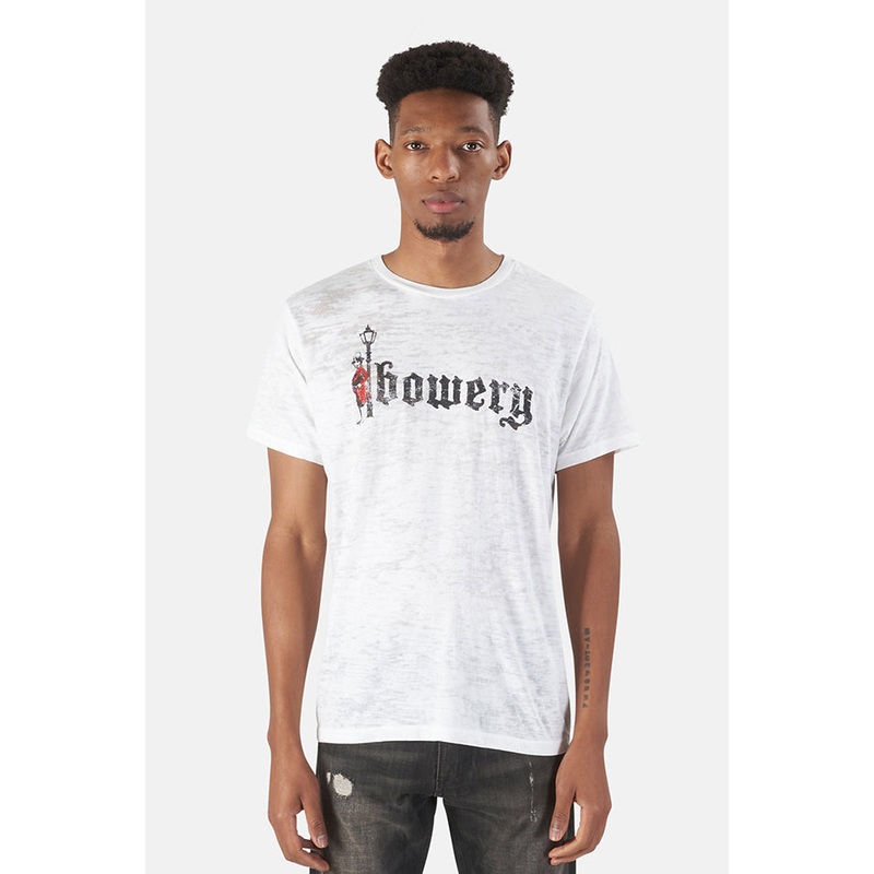 Bowery Red Man Tee White|S|M|L|XL|XXL