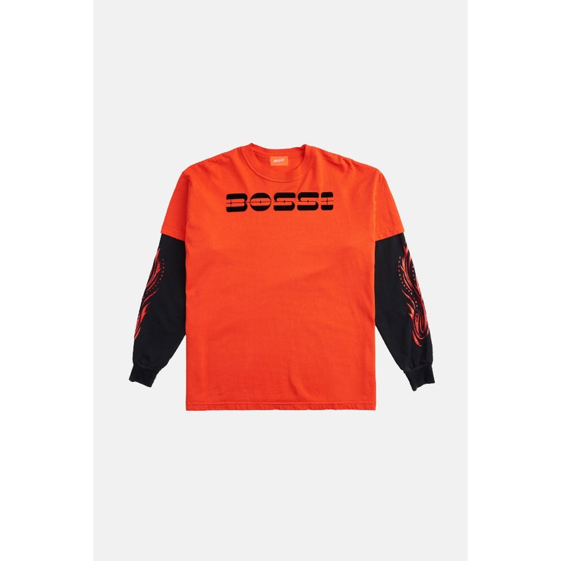 Double Layer LS Tee Cherry|S|M|L|XL|XXL