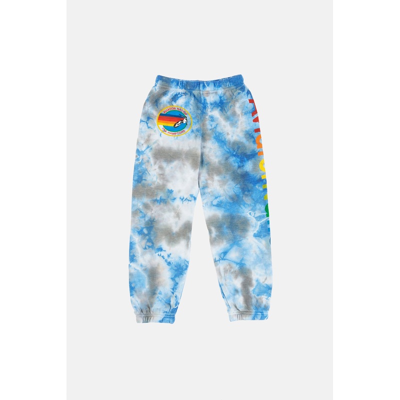 Kids Hamptons Sweatpants Tie Dye Cloud Blue