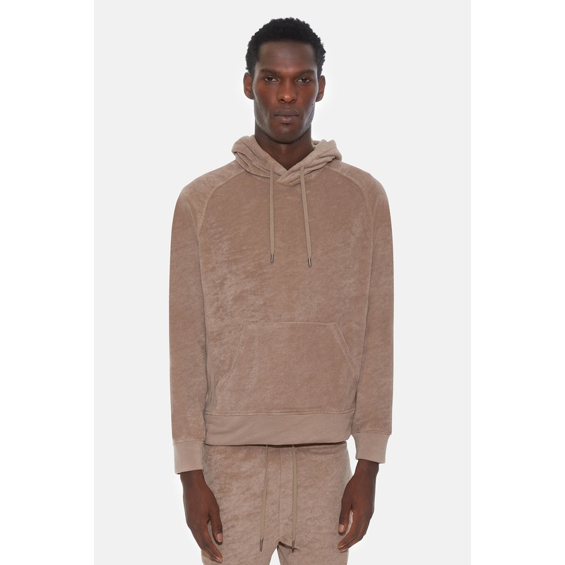 Pool Terry Pullover Hoodie Camel