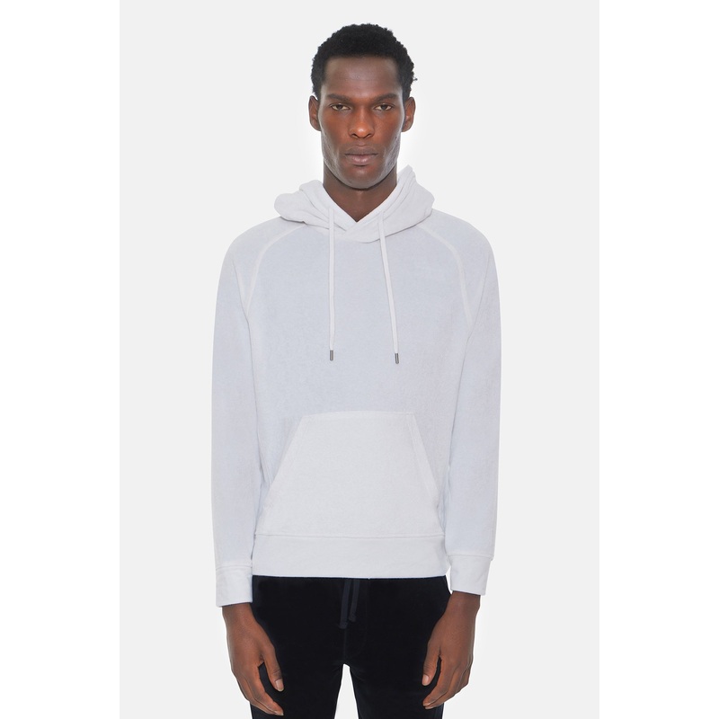 Pool Terry Pullover Hoodie Chic Cream