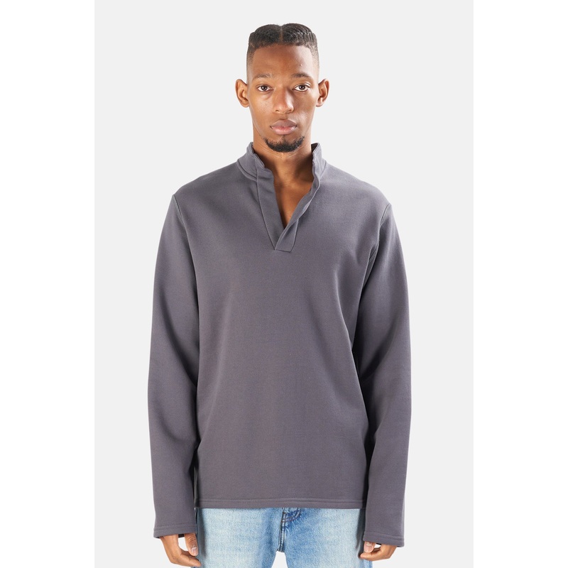 Pop Collar Pullover Ash|S|M|L|XL|XXL
