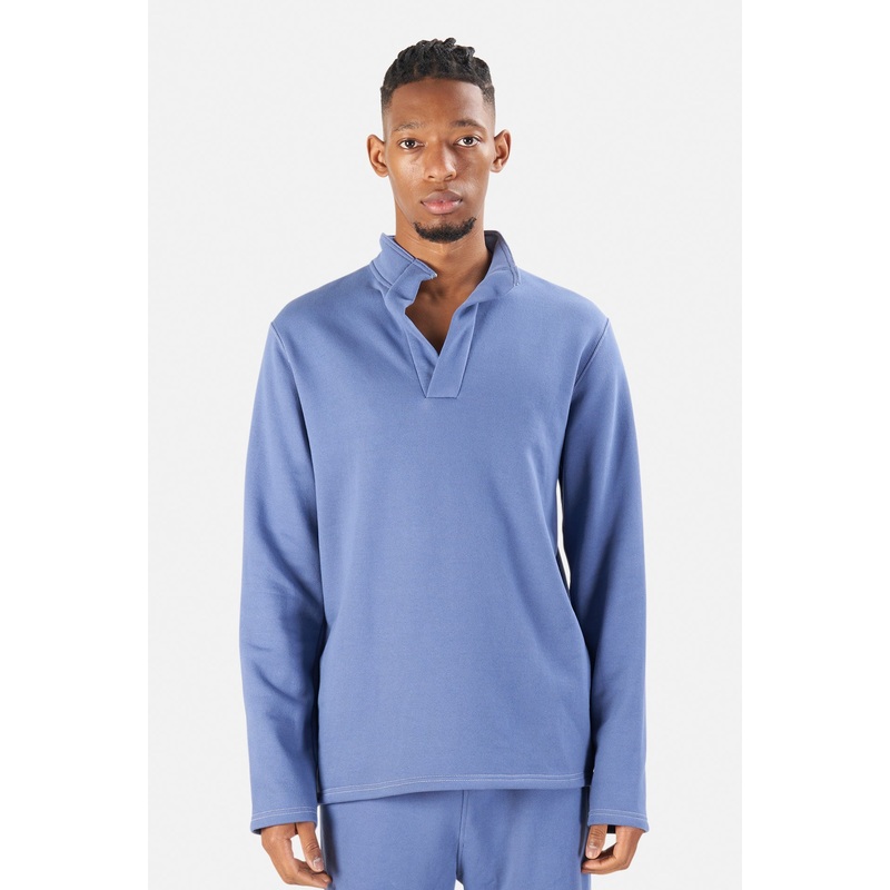 Pop Collar Pullover Sail Blue|XS|S|M|L|XL|XXL