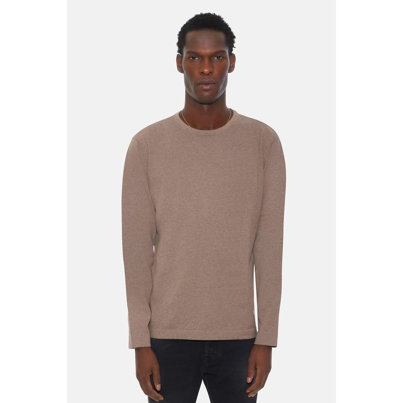 Reade Light Weight Crewneck Walnut