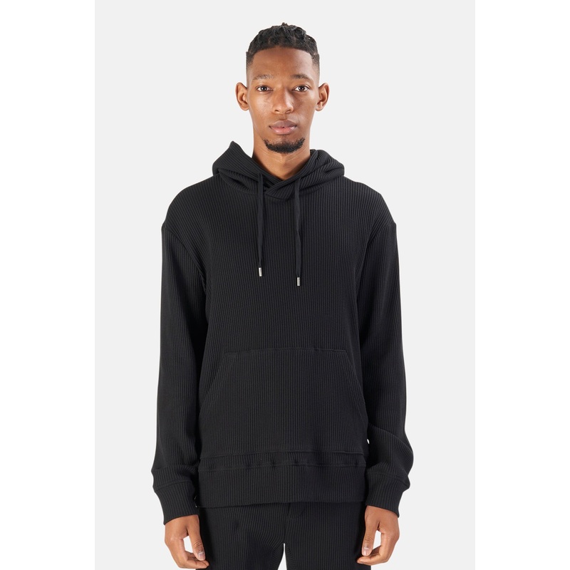 Waffle Hoodie Black|XS|S|M|L|XL|XXL