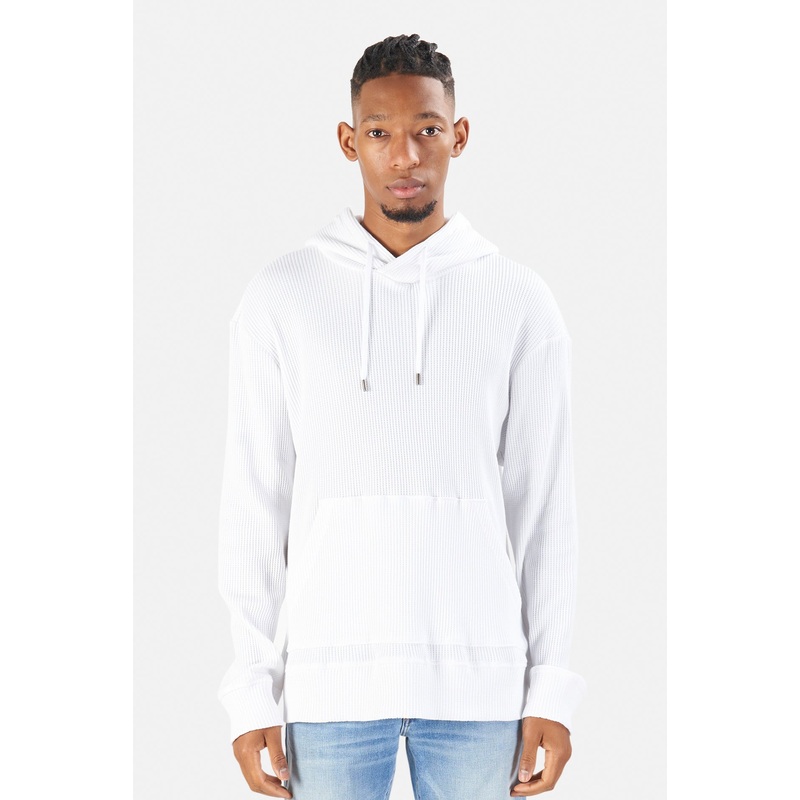 Waffle Hoodie White|XS|S|M|L|XL|XXL