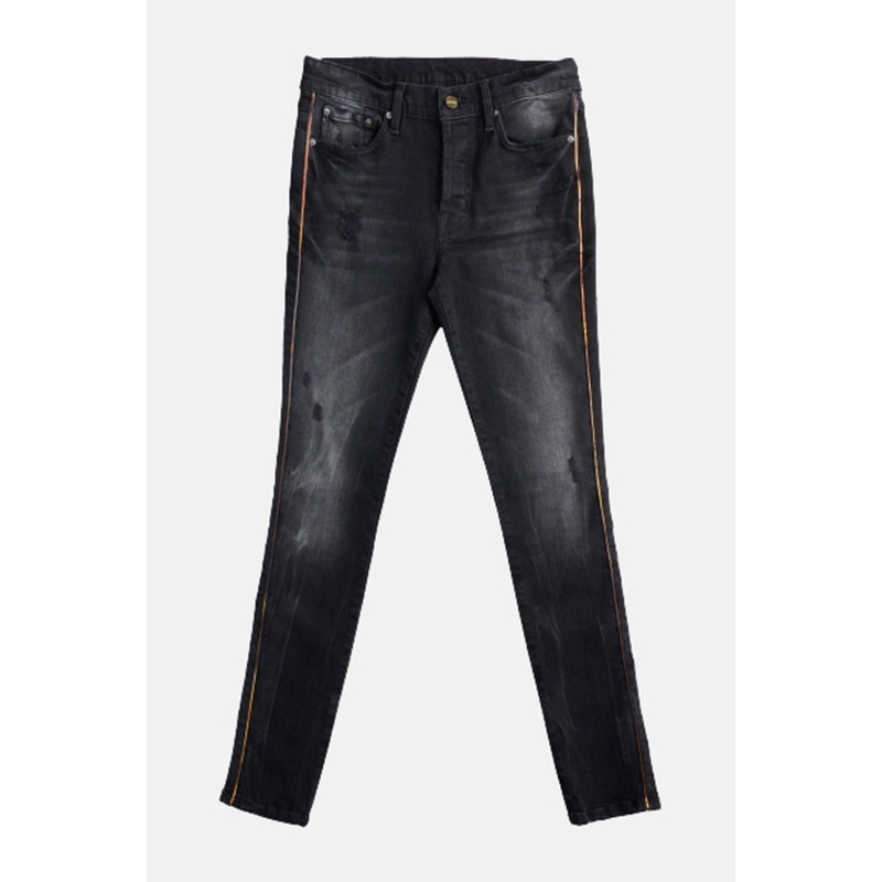 Wash Denim w/ Piping Black|30|31|32|33|34|36|38|40