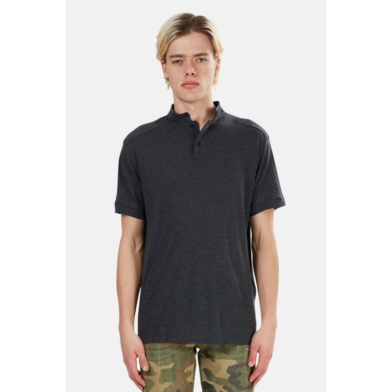 66 Pop Collar Polo Charcoal|XXS|XS|S|M|L|XL|XXL|XXXL